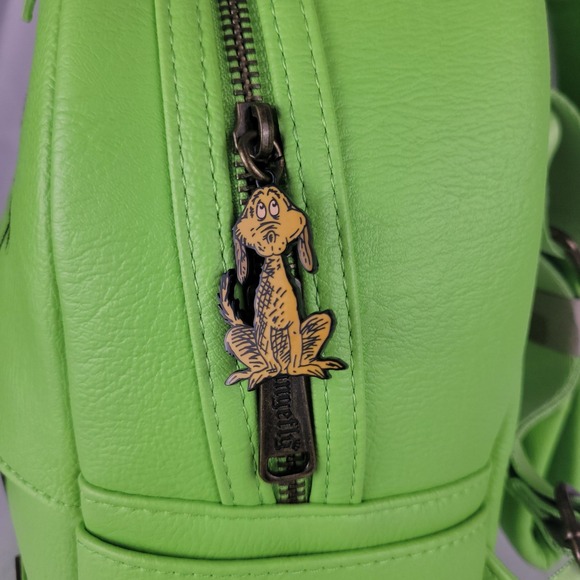 Loungefly Dr Seuss The Grinch Cosplay Mini Backpack Green  NWT main image 6